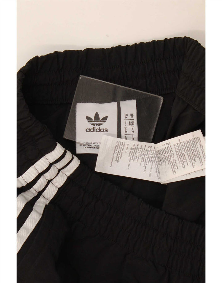 Adidas Hombre Crop Chándal Pantalones Joggers Medium Negro Nylon