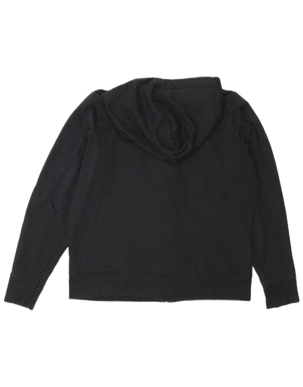 Marks & Spencer Suéter con capucha y cremallera de ajuste regular para mujer UK 46 Grande Negro