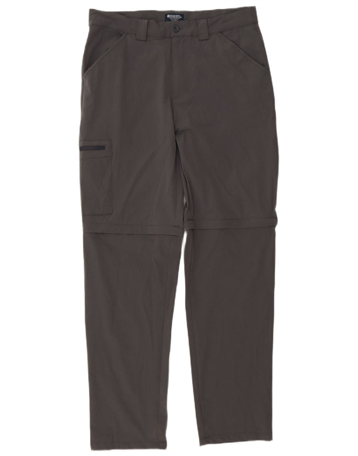 Pantalones cargo rectos para hombre de Mountain Warehouse W32 L32 Poliéster gris