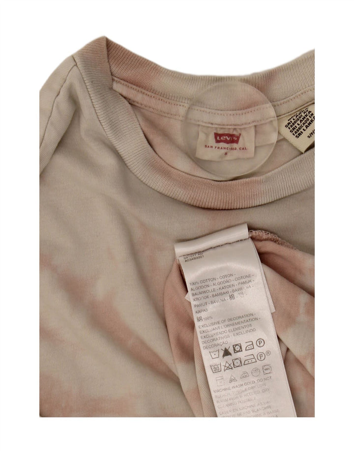 Levi's Camiseta para hombre Top Small Pink Tie Dye Cotton