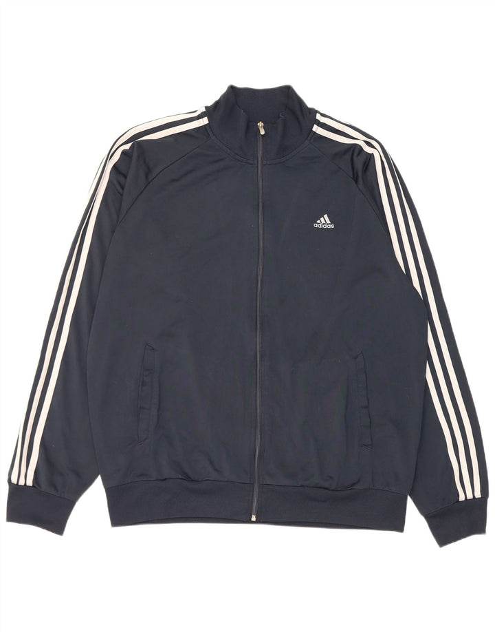 Adidas Mens Clima 365 Chándal Top Chaqueta Grande Azul Marino Poliéster