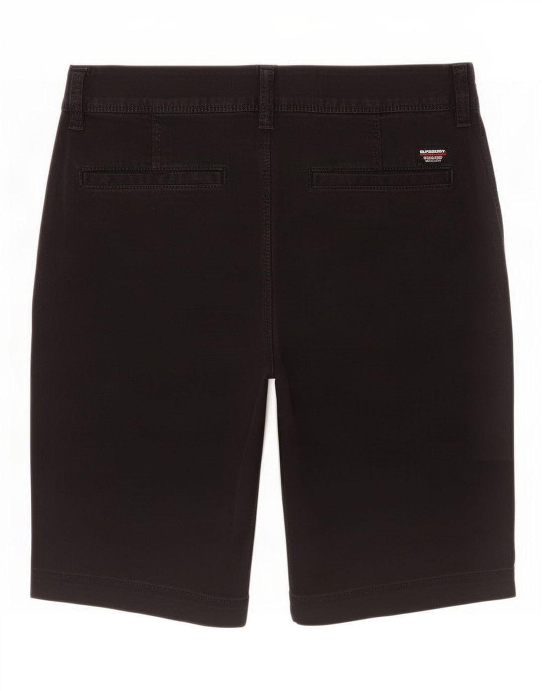 Superdry Pantalones cortos chinos de corte slim W30 de algodón negro mediano para hombre