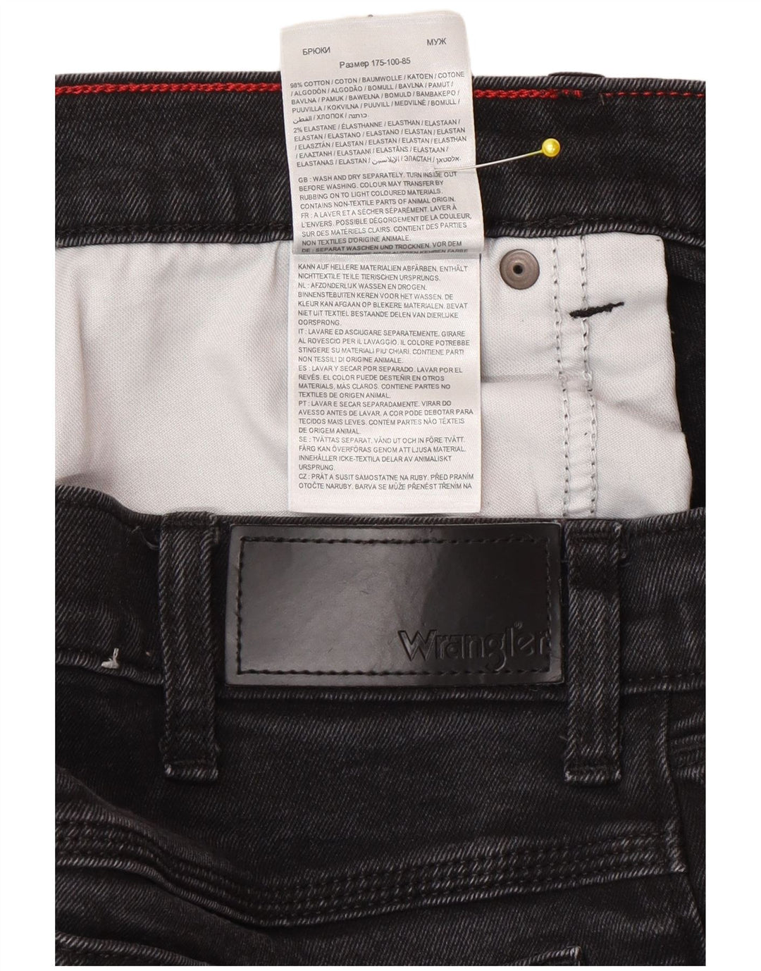 Wrangler Vaqueros rectos para hombre W34 L32 Algodón gris