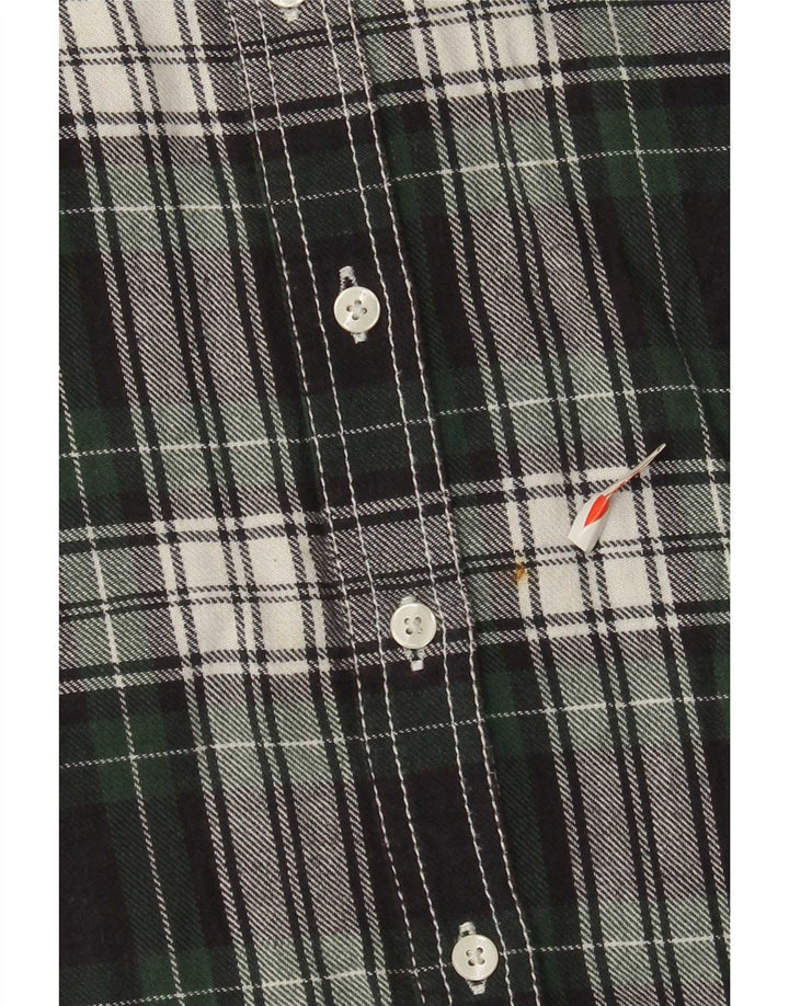 PEPE Jeans Camisa de franela para mujer UK 44 Algodón a cuadros verde medio