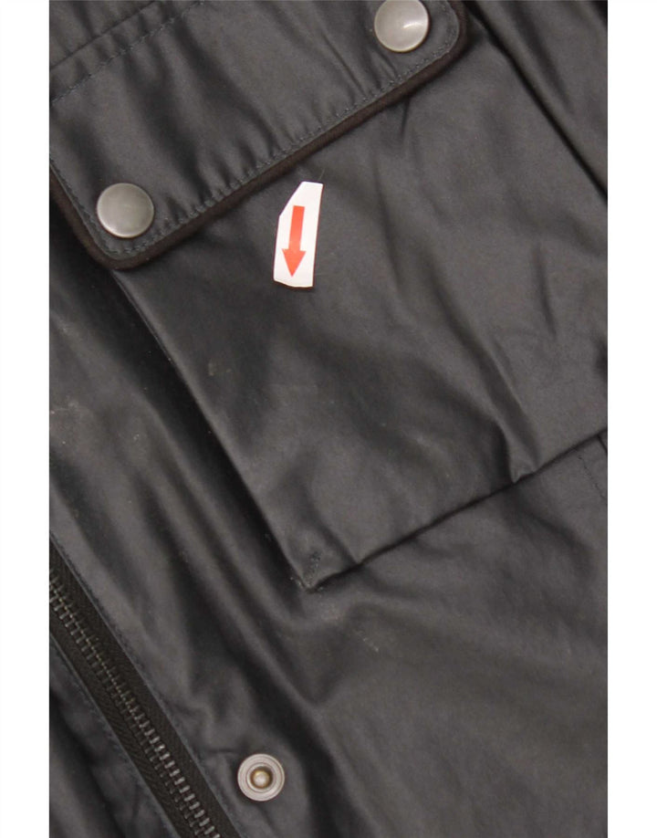 Belstaff Chaqueta utilitaria para mujer IT 46 Grande Algodón azul marino