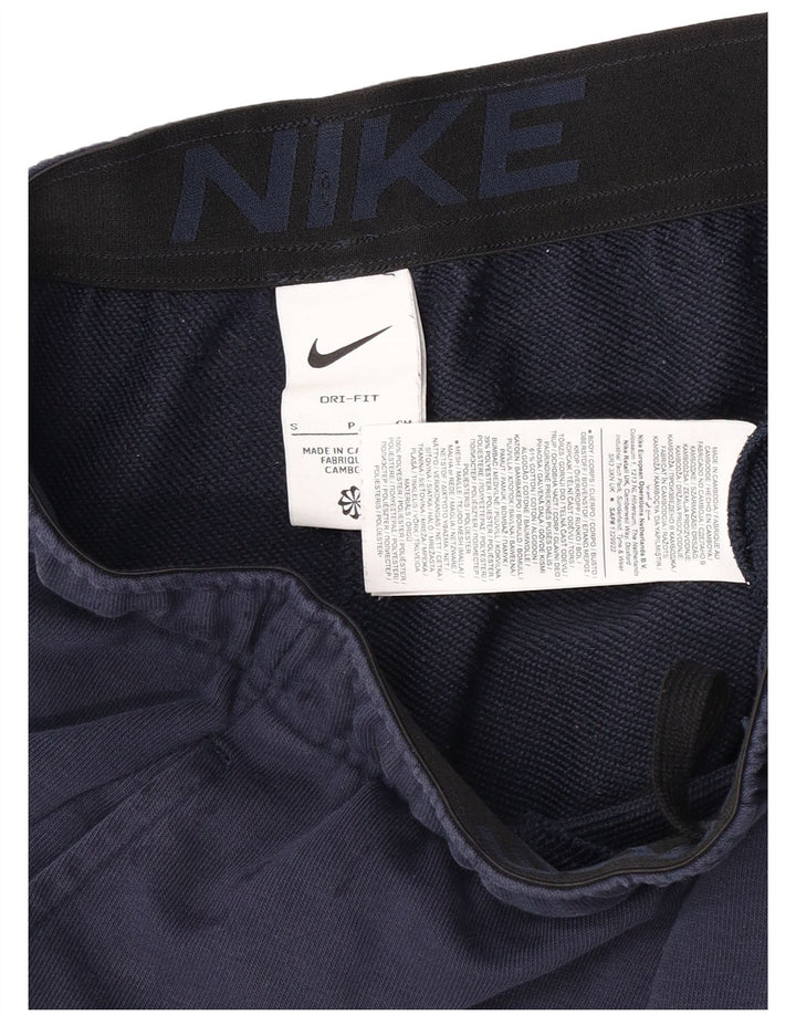 Nike Dri Fit - Pantalones cortos deportivos para hombre (algodón), color azul marino