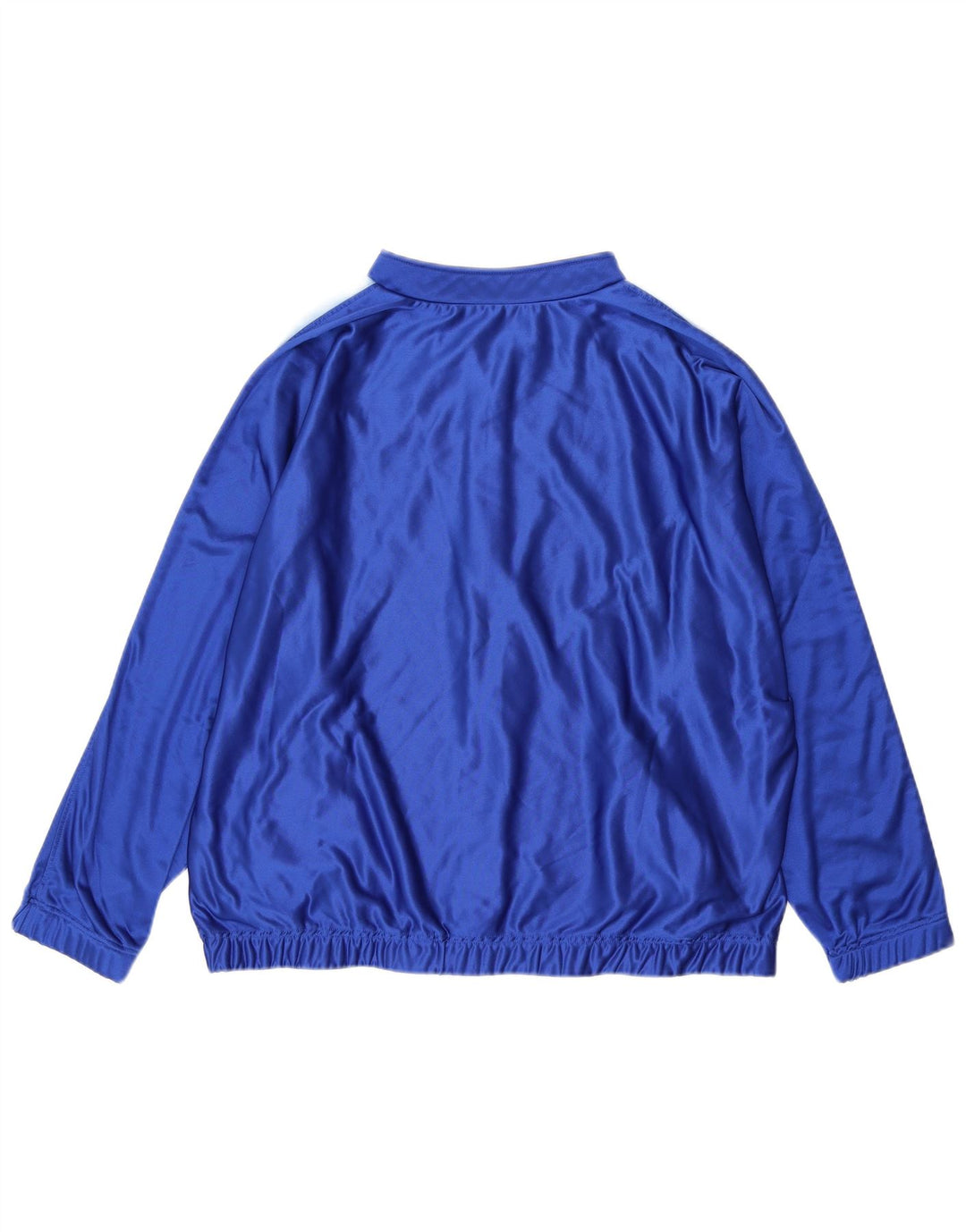 Vintage hombres chándal chaqueta superior XL azul colorblock