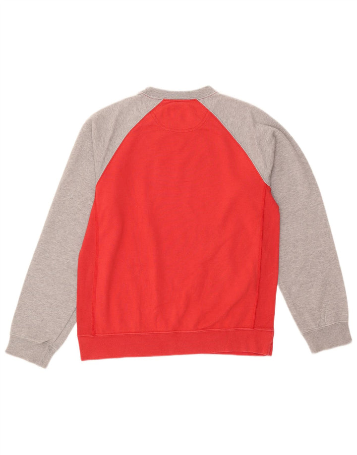 Champion Sudadera Con Estampado Gráfico Jumper Small Rojo Colorblock