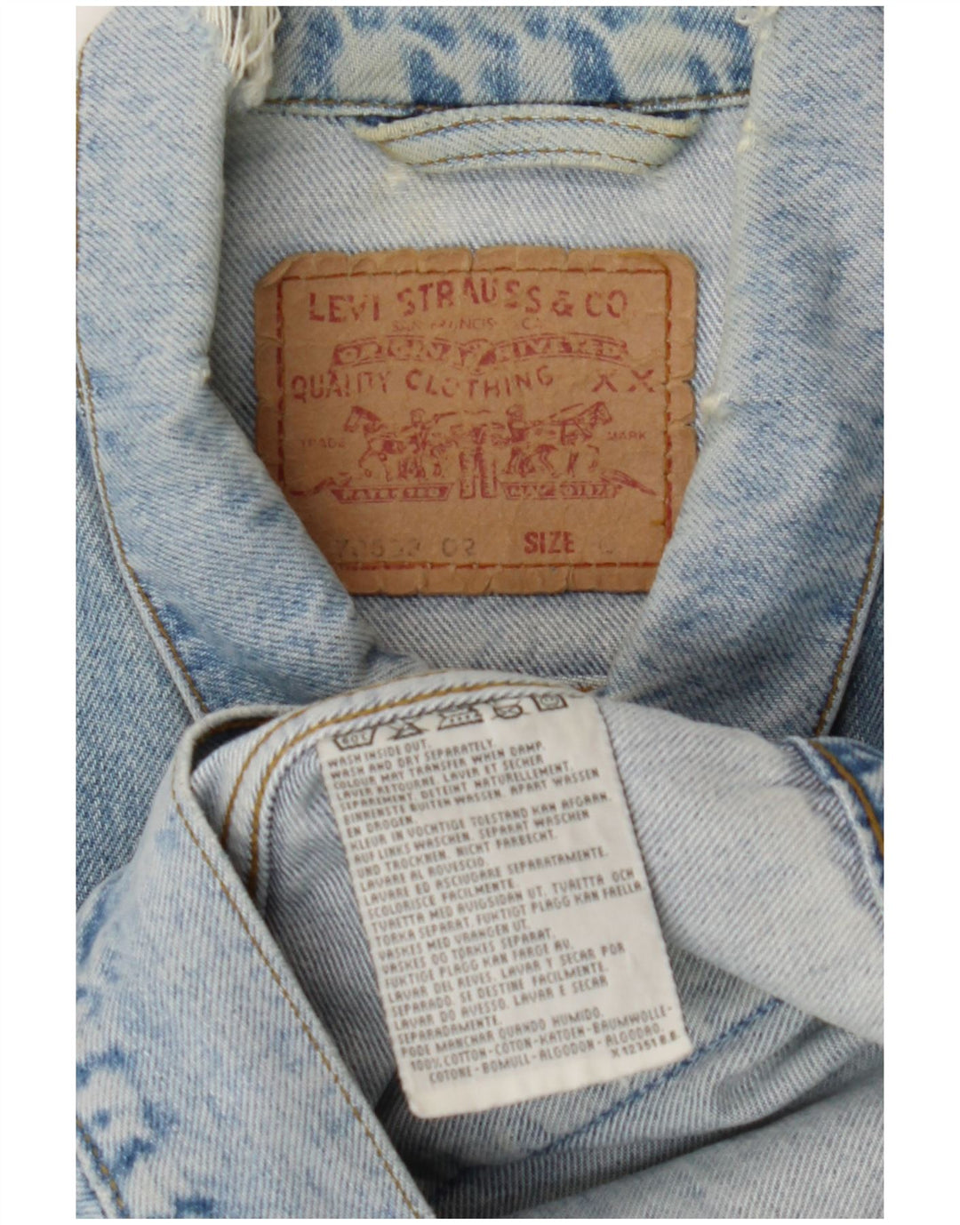 Levi's Chaqueta vaquera para hombre UK 40 Algodón azul grande