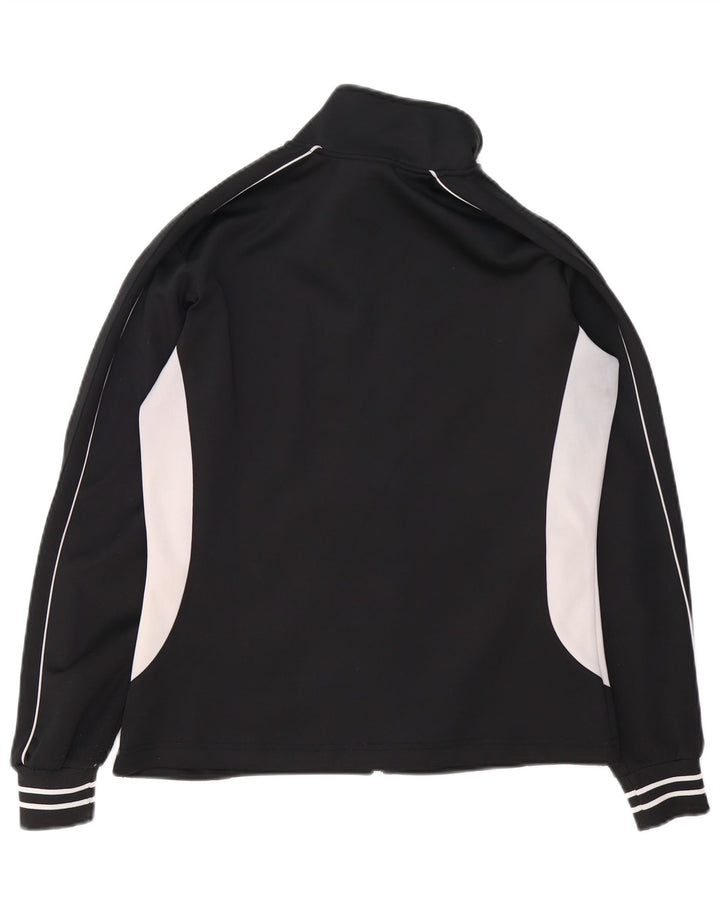 Asics - Chaqueta de chándal para mujer (talla 40), poliéster color block mediano, color negro