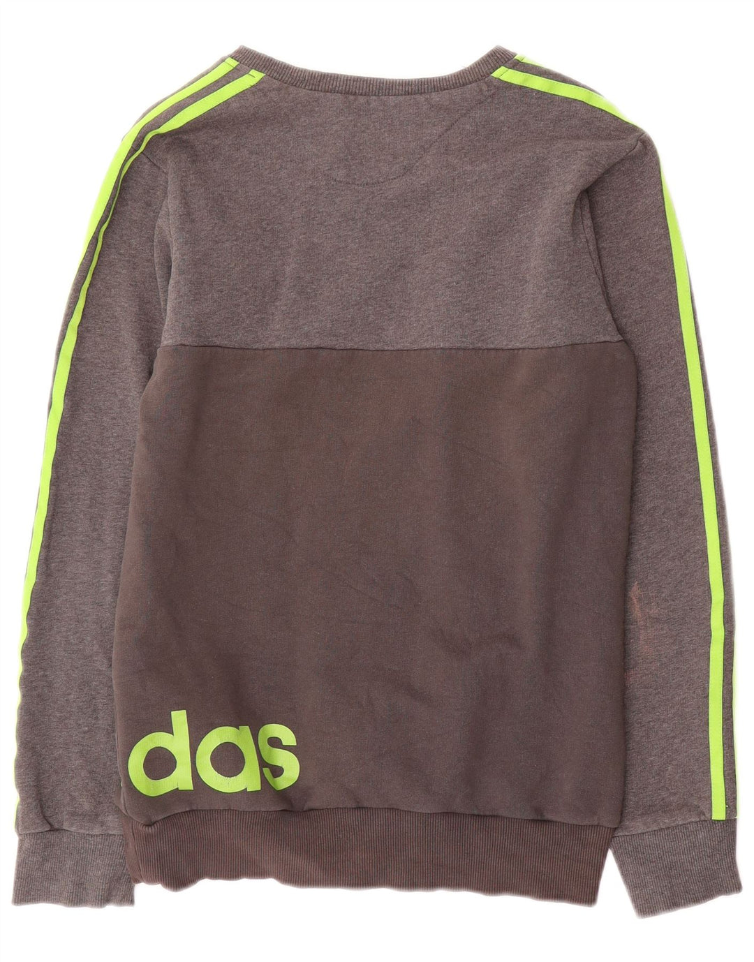 Adidas Hombre Graphic Sudadera Jumper Pequeño Gris Algodón