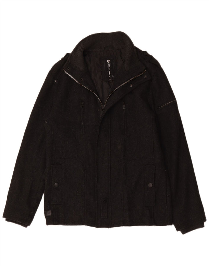 Billabong Chaqueta militar para hombre Reino Unido 40 Poliéster gris grande