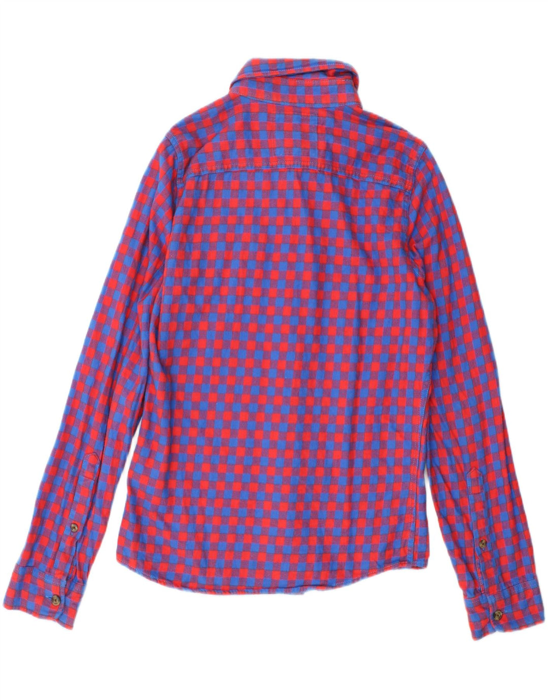 HOLLISTER Mens Flannel Shirt Small Red Check Cotton Vintage Hollister and Second-Hand Hollister from Messina Hembry 