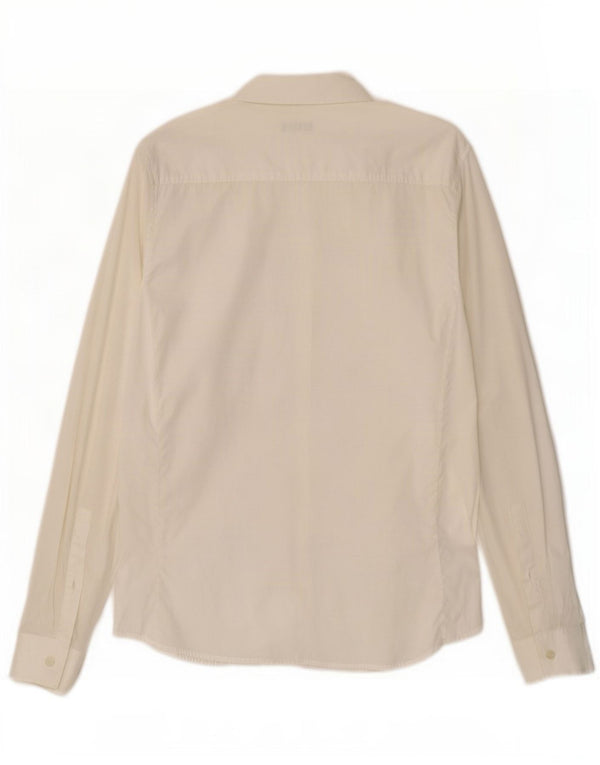 Camisa Versace Hombre IT 50 Mediana Algodón Blanco