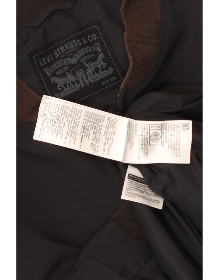 Levi's Chaqueta Bomber para Hombre UK 44 2XL Poliamida Negra