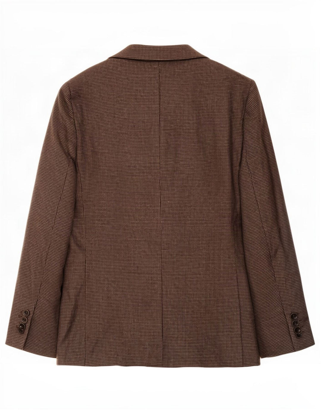 Marks & Spencer Chaqueta tipo blazer larga para hombre UK 44 XL Marrón Pata de gallo