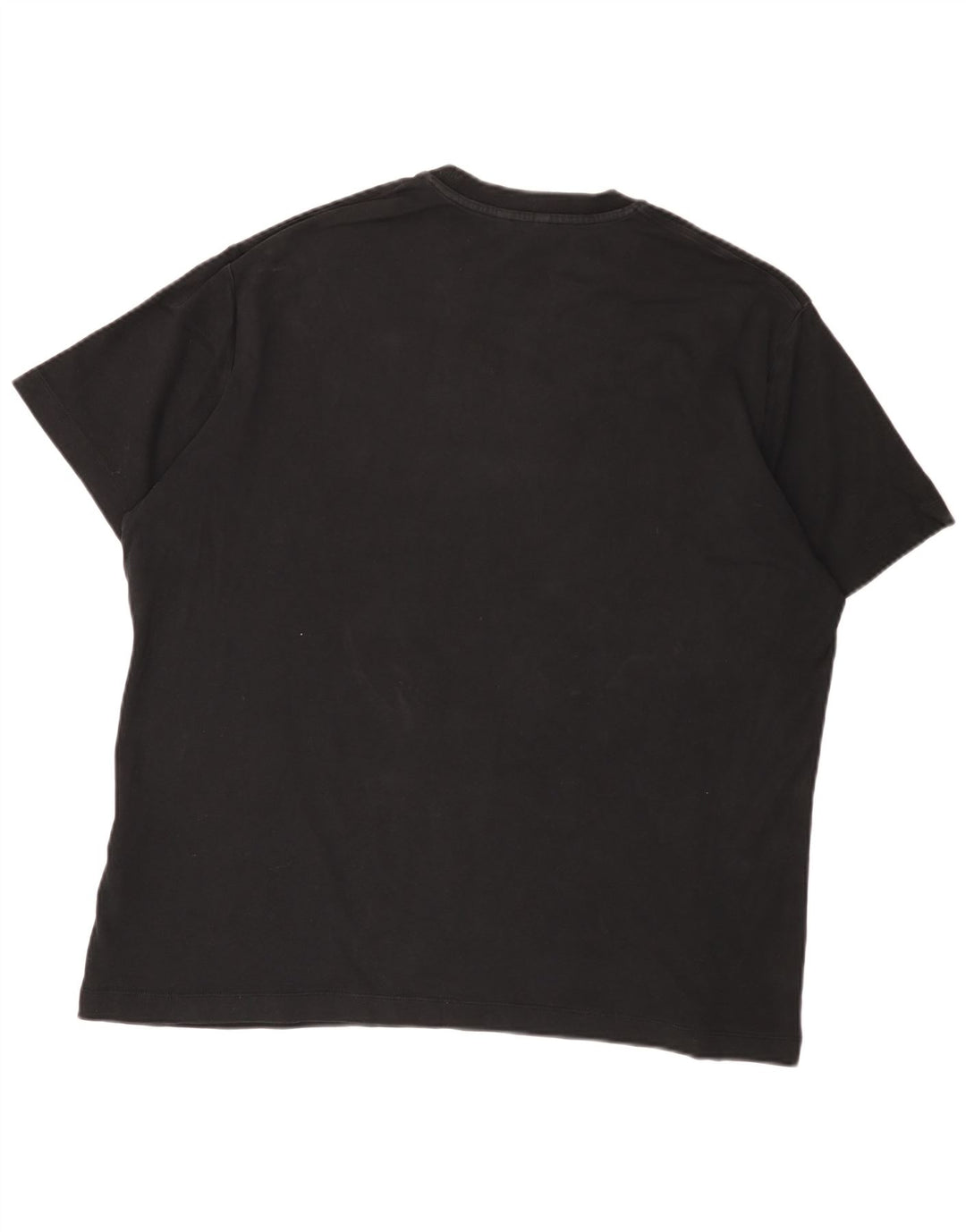 Massimo Dutti Camiseta Hombre Top 2XL Negro Algodón