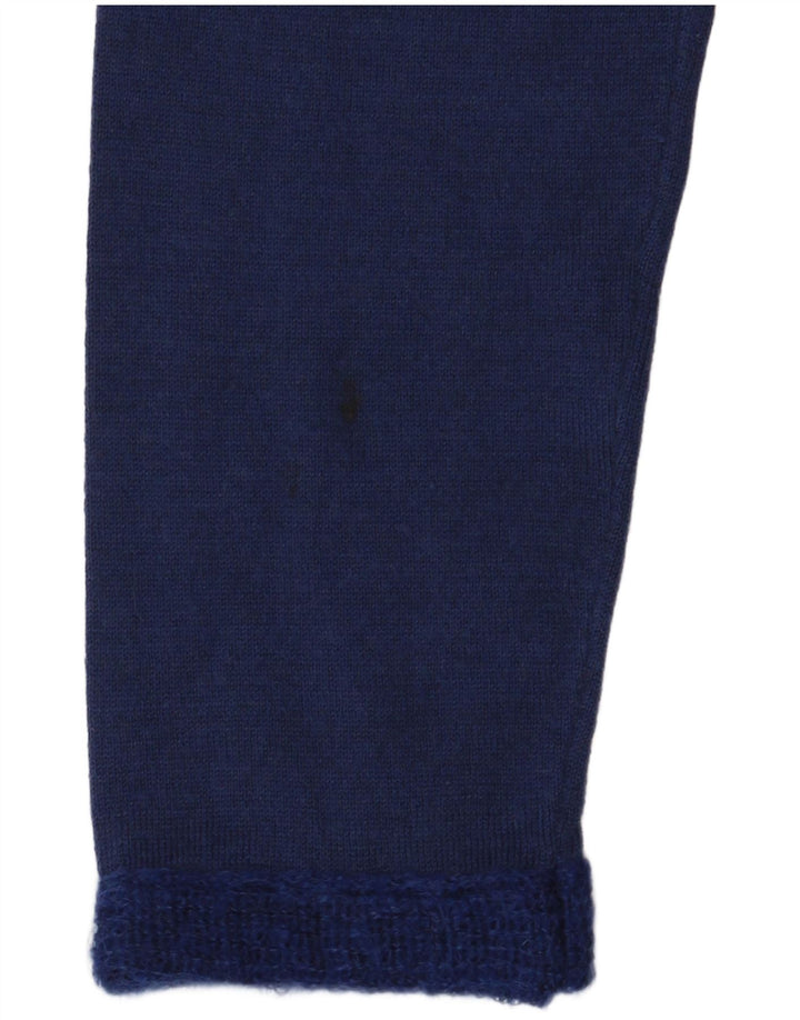 Guess suéter marciano con cuello de tortuga para mujer US 3 pequeño azul marino lana