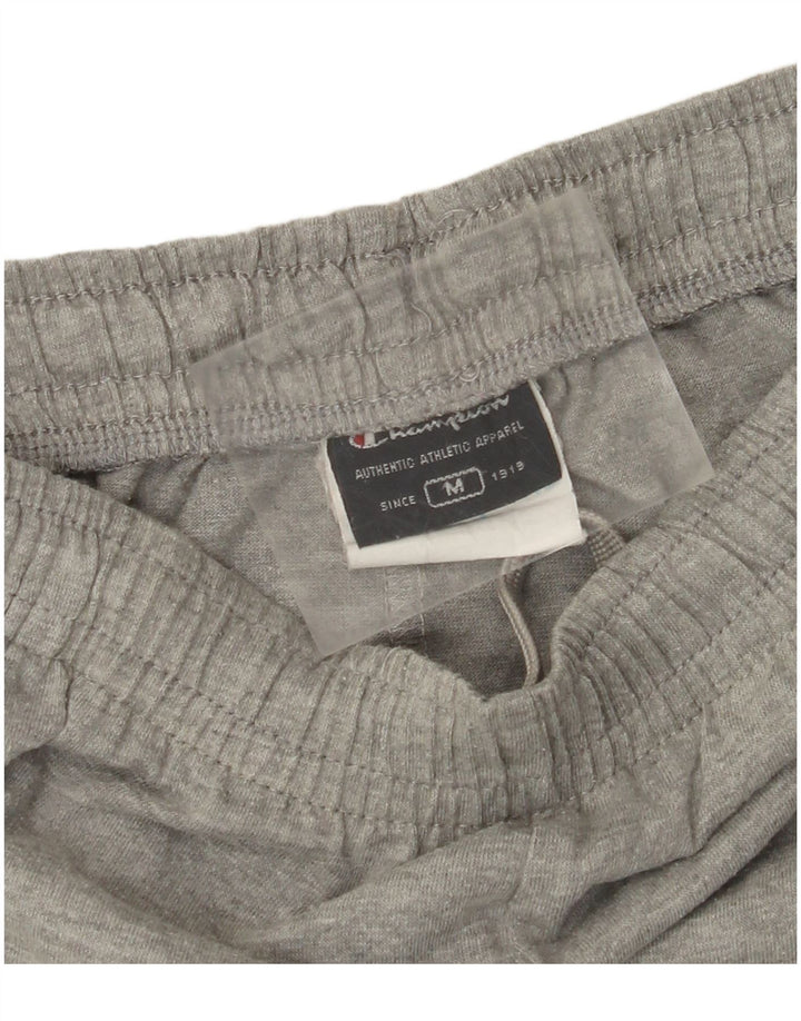 CHAMPION Pantalones cortos deportivos para hombre de algodón color block gris medio