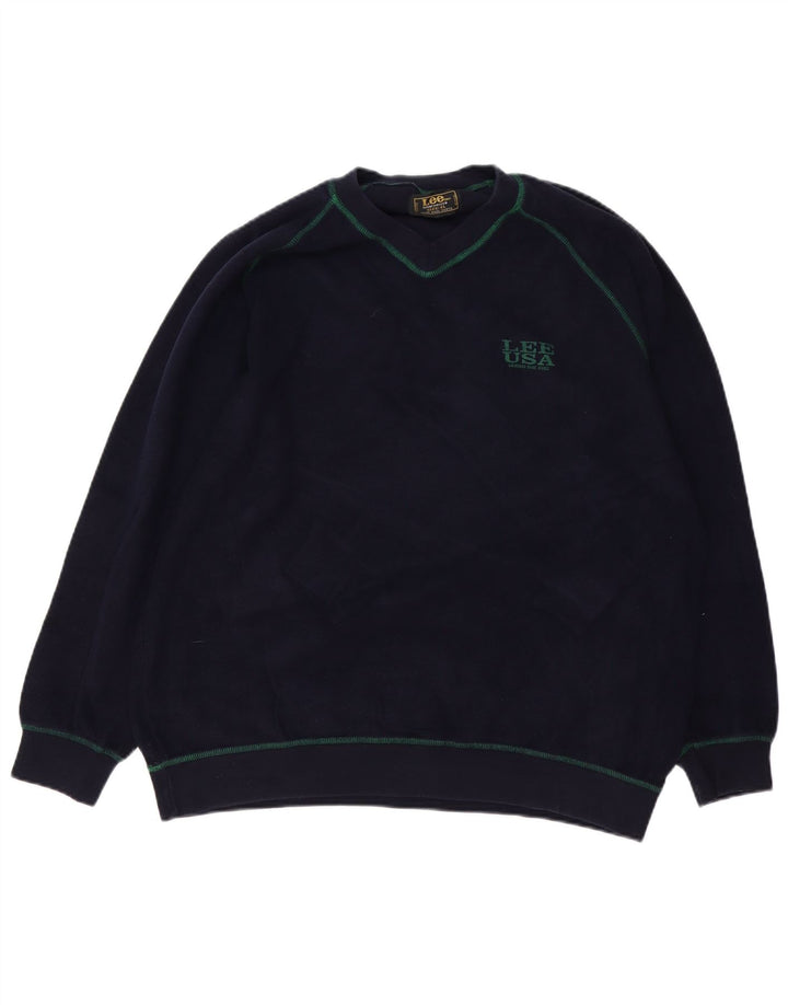 LEE Sudadera Hombre Jumper XL Azul Marino Algodón