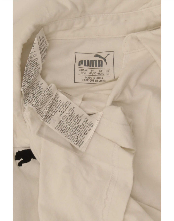 Polo Puma Hombre Algodón Blanco Mediano