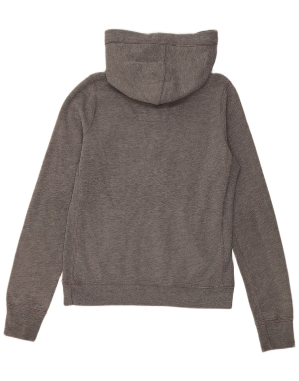 Abercrombie & Fitch Jersey con capucha gráfica para mujer Reino Unido 12 Algodón gris medio