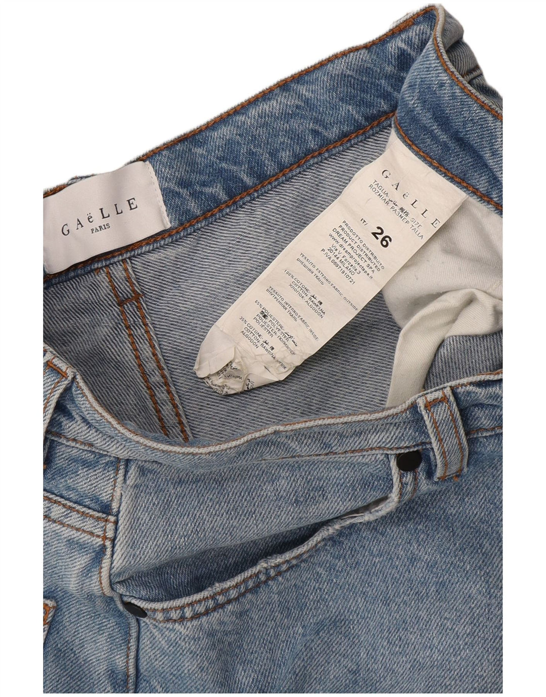 Falda pantalón vaquera Gaelle para mujer W26 Small Blue Cotton