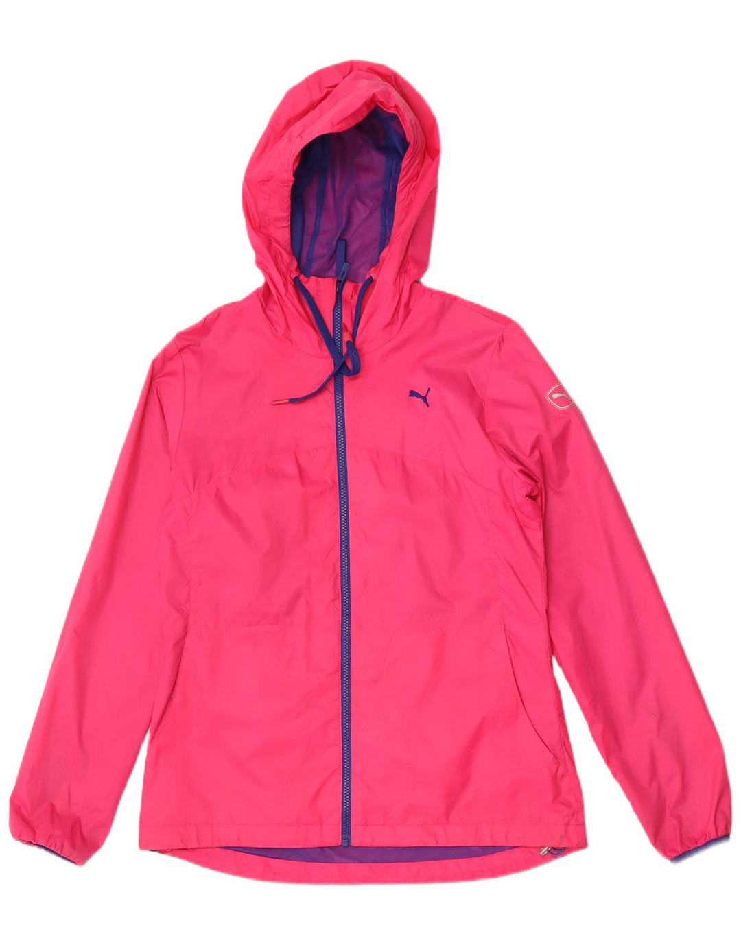 Puma Chaqueta impermeable con capucha para mujer UK 12 Medium Pink