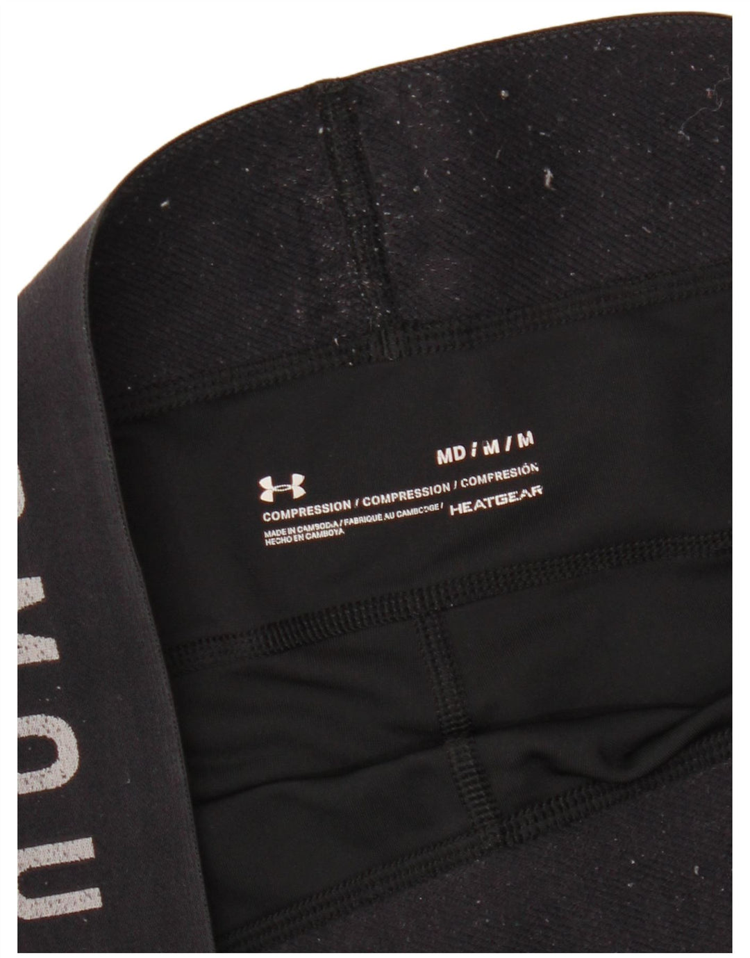 UNDER ARMOUR Leggings gráficos Heat Gear para mujer Reino Unido 12 Mediano Negro