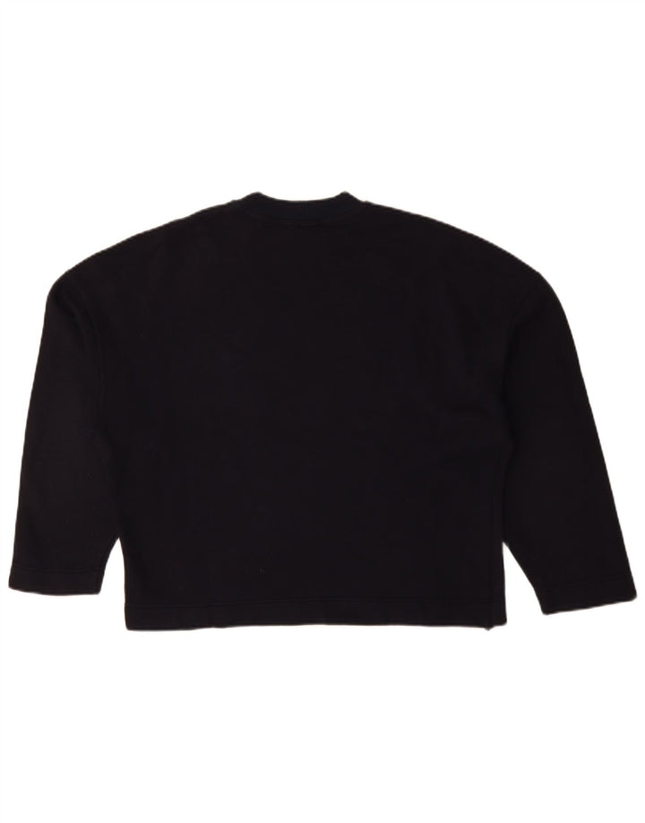 Byblos - Sudadera corta de gran tamaño para mujer, talla 8, color azul marino