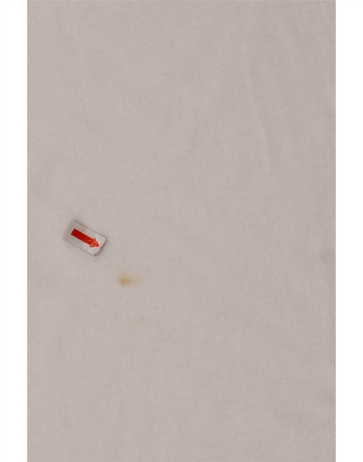 AVIREX Camiseta corta gráfica para mujer Top UK 22 2XL Algodón blanco