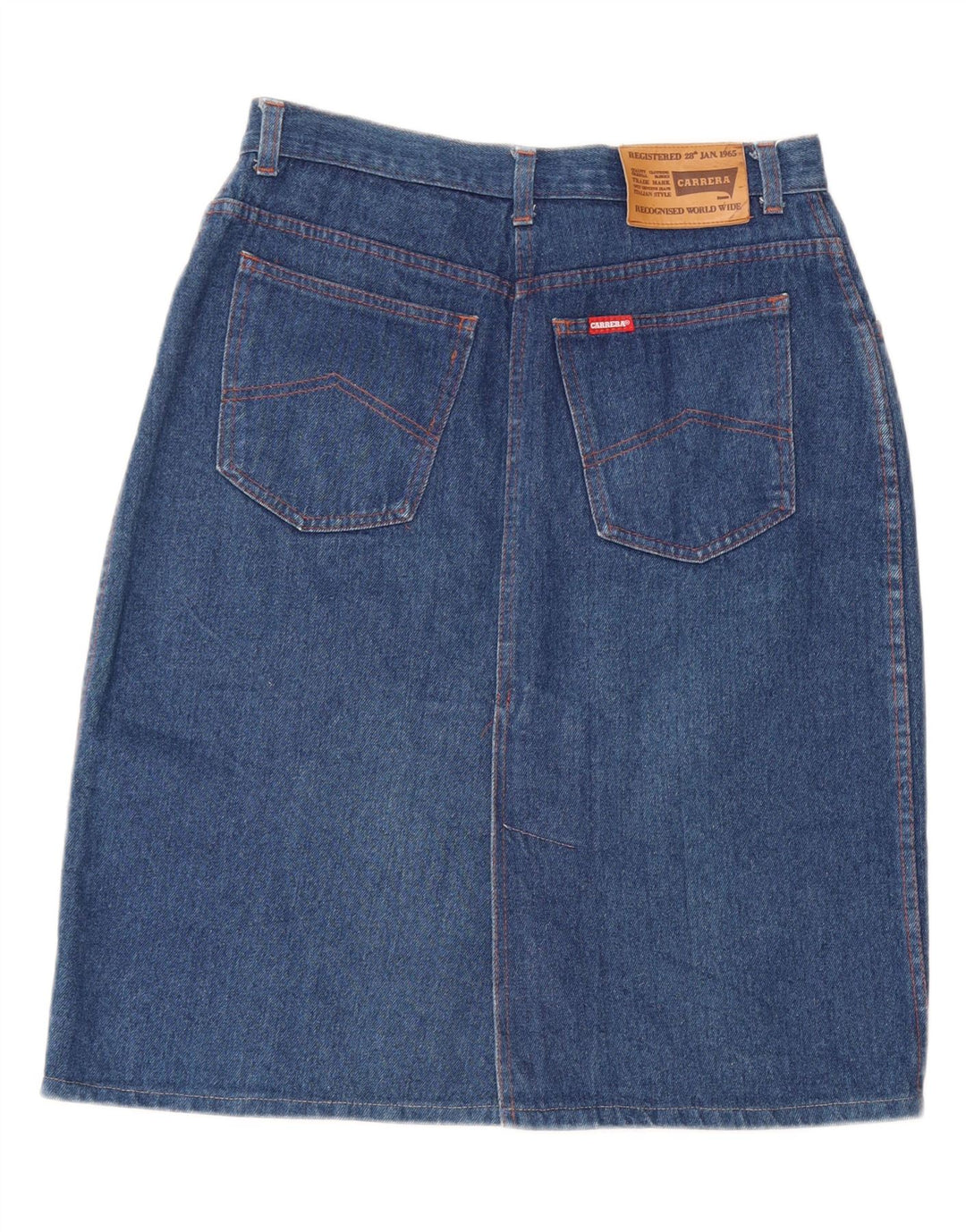 CARRERA Falda vaquera para mujer W32 Algodón azul grande