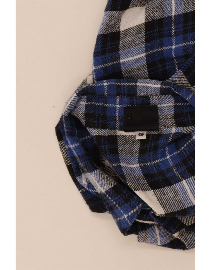 Camisa de franela Rip Curl para hombre con cuadros azules grandes