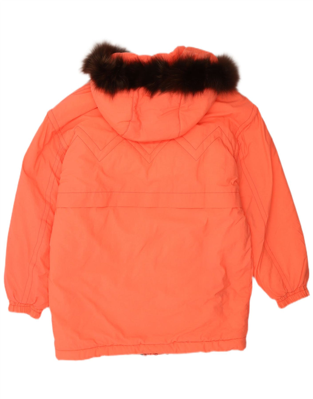 Fila Abrigo acolchado extragrande con capucha para mujer IT 44 Poliamida naranja medio