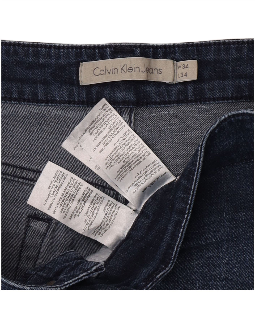 Vaqueros pitillo para mujer Calvin Klein W34 L34 Algodón azul