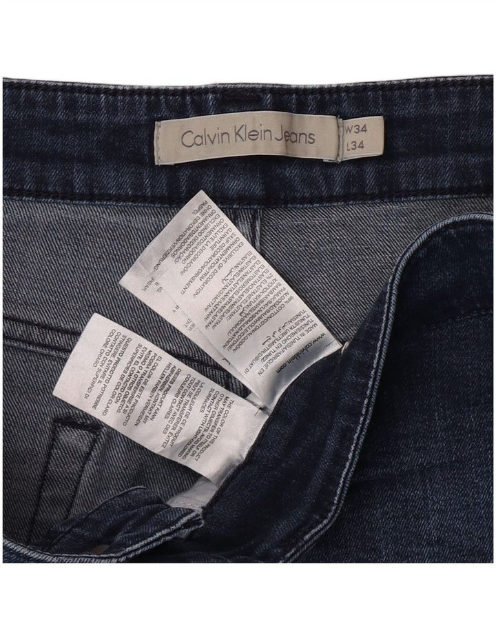 Vaqueros pitillo para mujer Calvin Klein W34 L34 Algodón azul