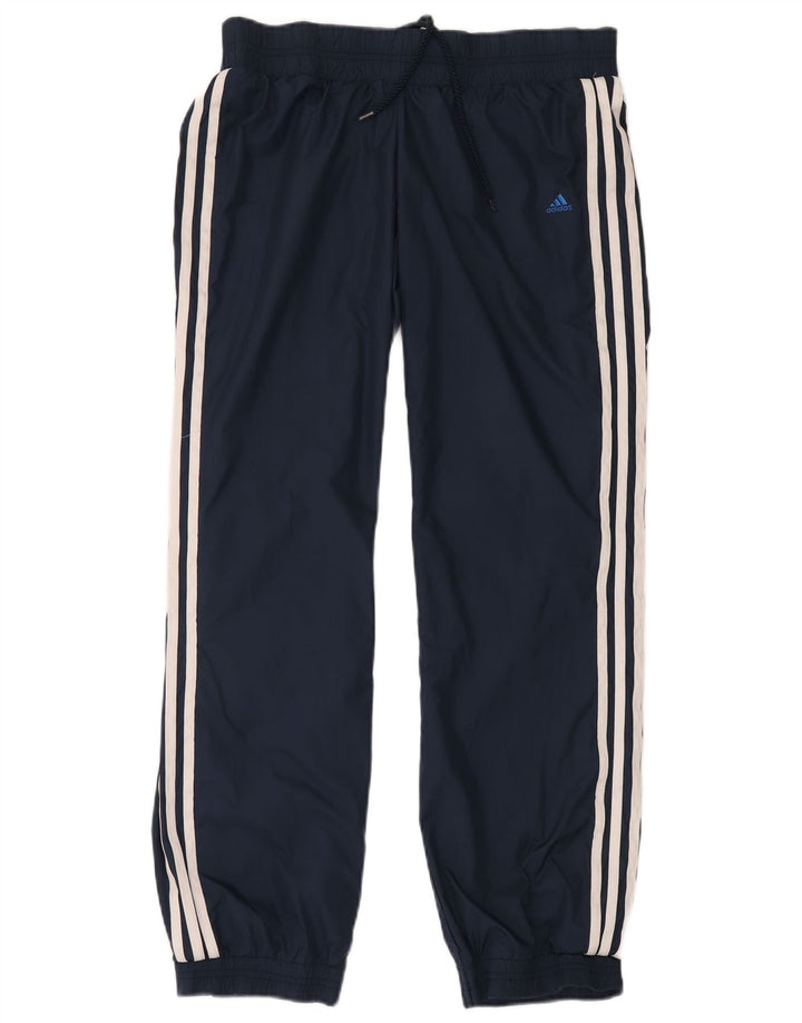 ADIDAS Pantalones de chándal para mujer Joggers UK 10 Small Azul marino Poliamida