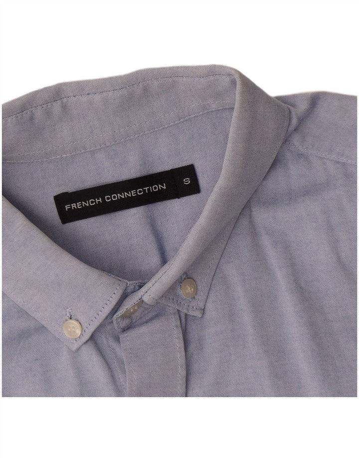 Camisa para hombre French Connection Small de algodón azul