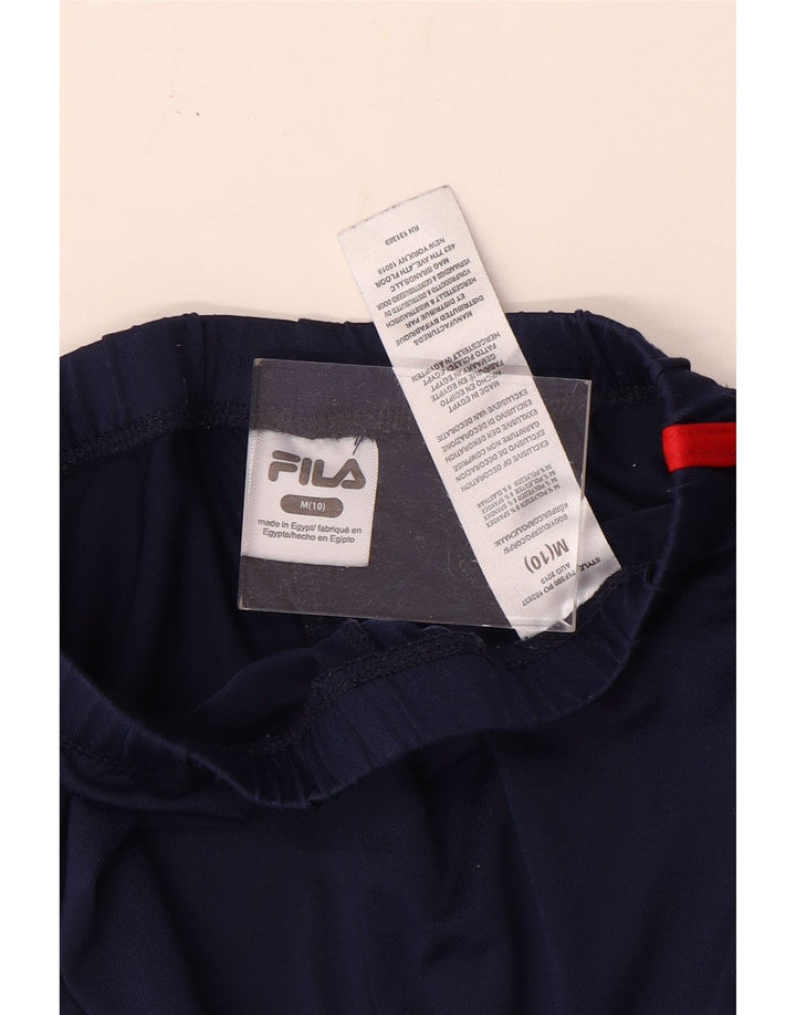 Fila Pantalón de chándal gráfico para niño 9-10 años Mediano Azul marino Poliéster