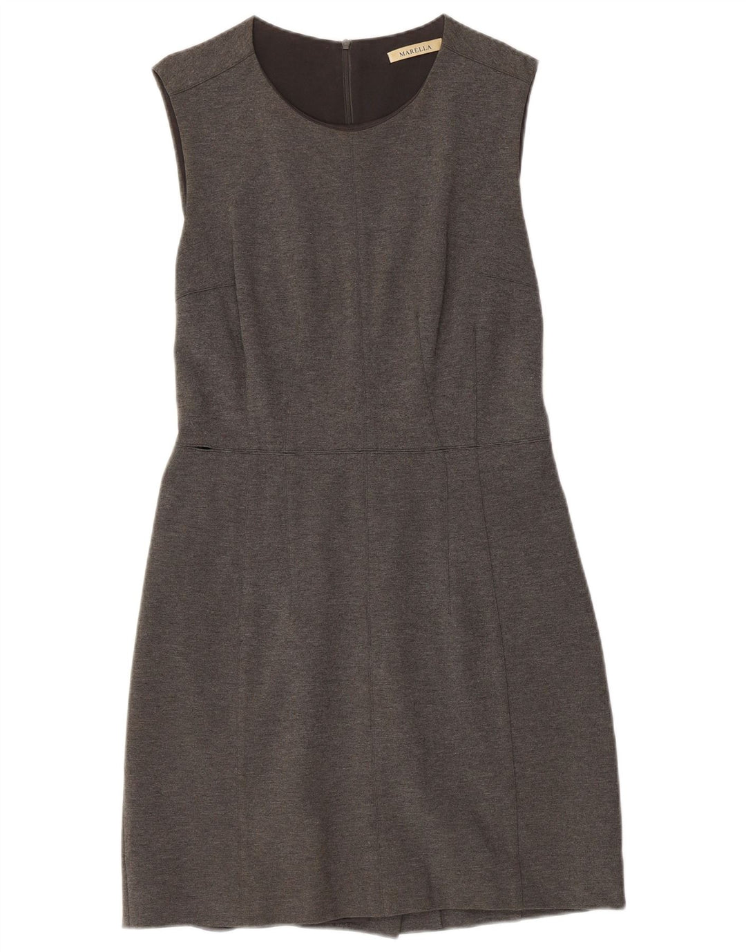 MARELLA Vestido tubo sin mangas para mujer UK 10 Small Grey