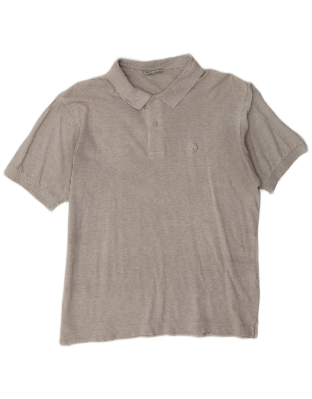 Sergio Tacchini Polo Hombre IT 50 Algodón Gris Medio