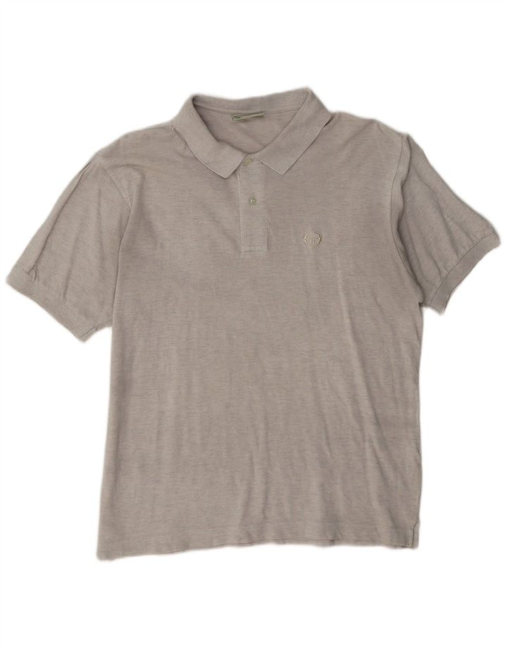 Sergio Tacchini Polo Hombre IT 50 Algodón Gris Medio