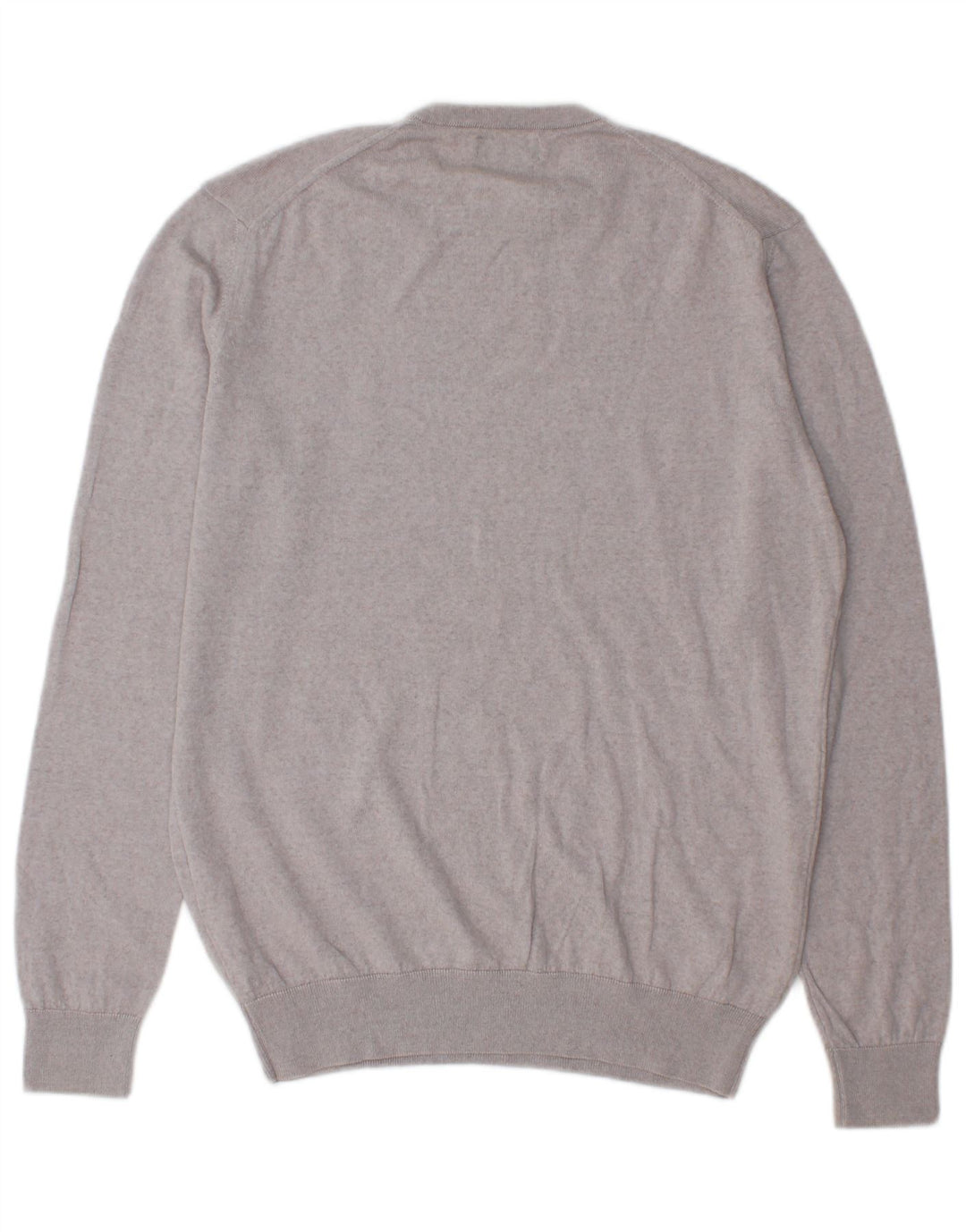 Zara Hombre Jersey Cuello Redondo Jersey Grande Lana Gris