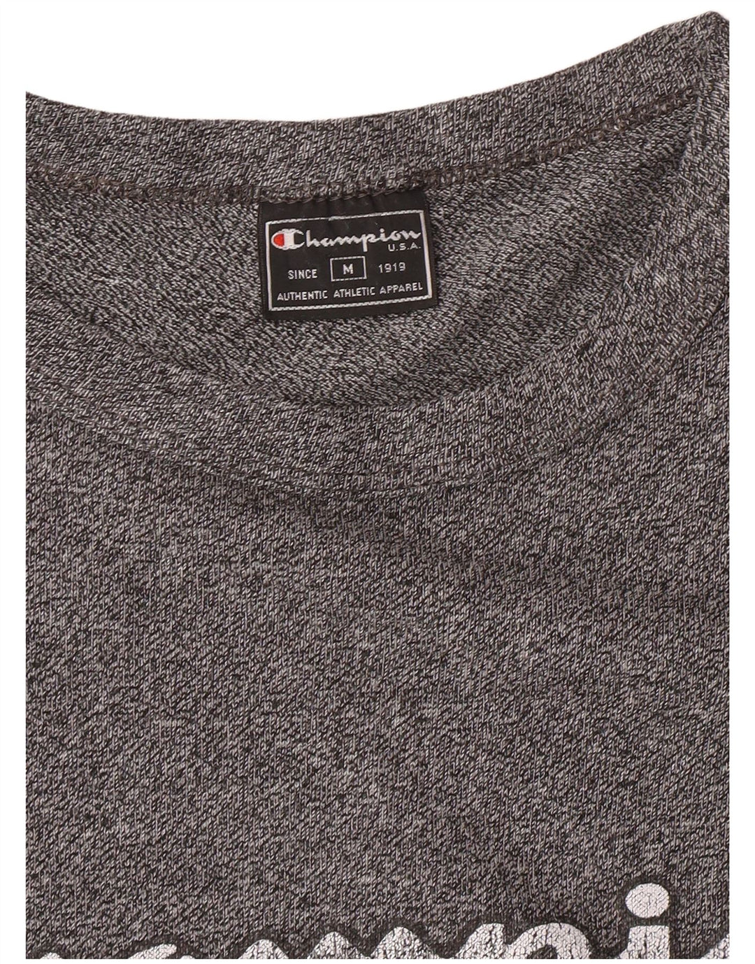 Champion Camiseta Gráfica Para Hombre Top Gris Medio Moteado