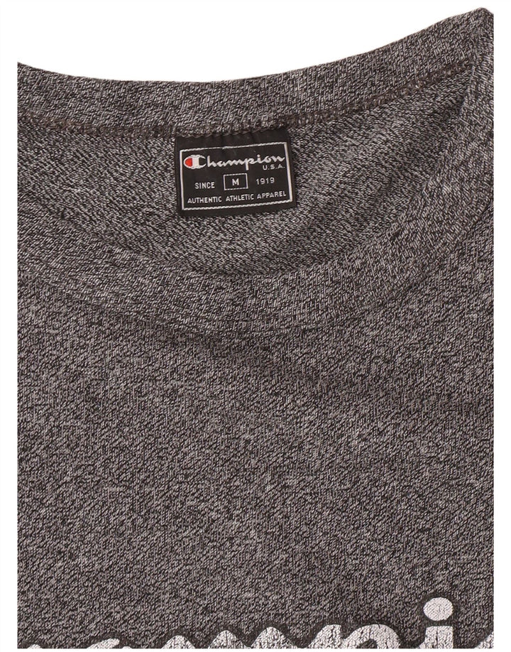 Champion Camiseta Gráfica Para Hombre Top Gris Medio Moteado