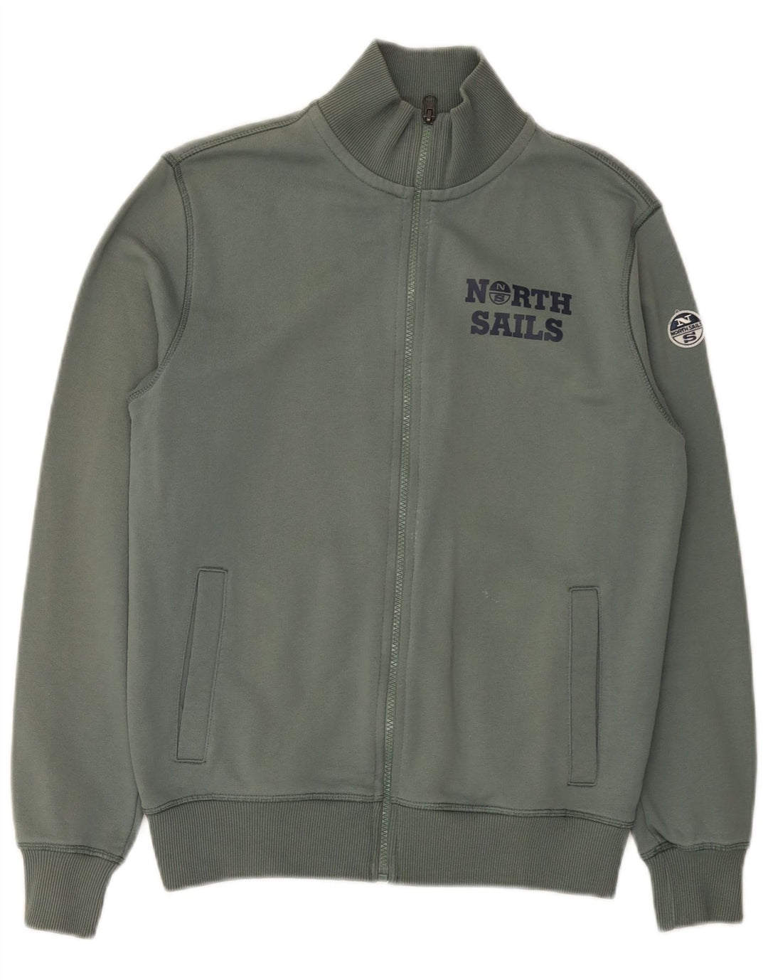 North Sails Chaqueta superior de chándal con gráfico para hombre 2XS Algodón verde