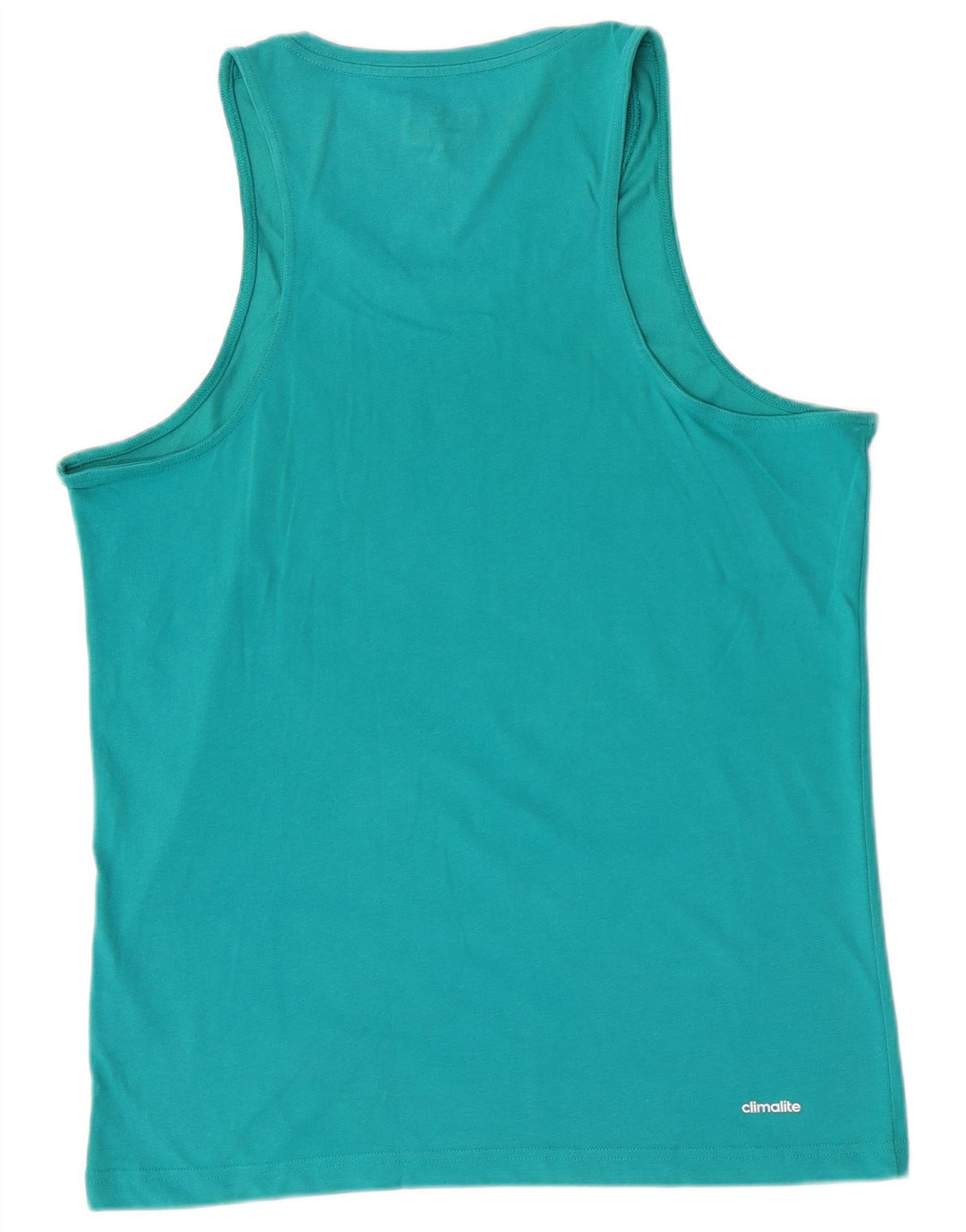 Adidas Hombre Climalite Graphic Vest Top Algodón Turquesa Medio