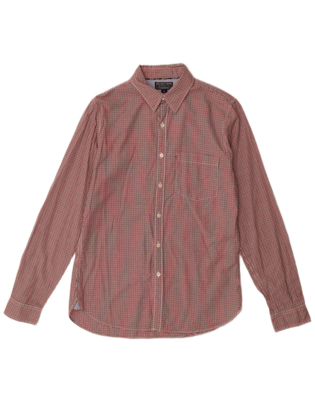 POLO RALPH LAUREN Camisa de franela para hombre Algodón a cuadros rojos pequeños