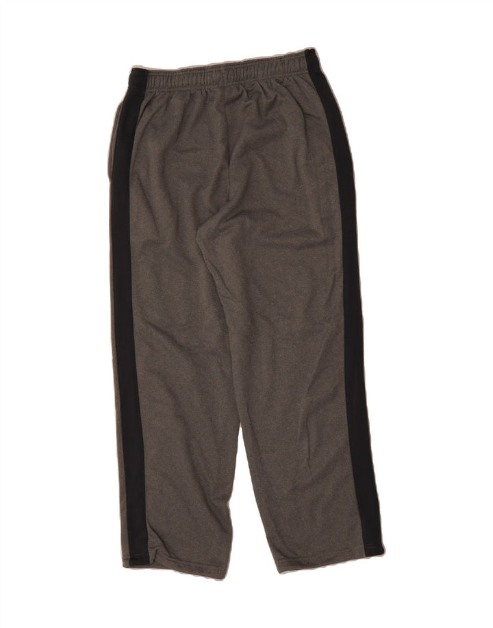 RUSSELL ATHLETIC Mens Graphic Tracksuit Trousers Large  Grey Colourblock Vintage Russell Athletic and Second-Hand Russell Athletic from Messina Hembry 