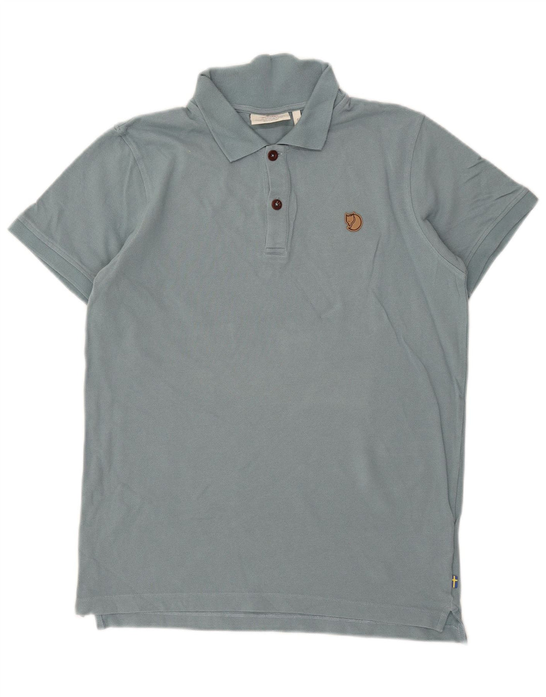 Polo Fjall Raven Hombre Algodón Azul Medio